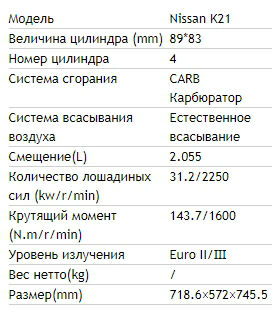 двигатель 1-3.5T Nissan K21 фото